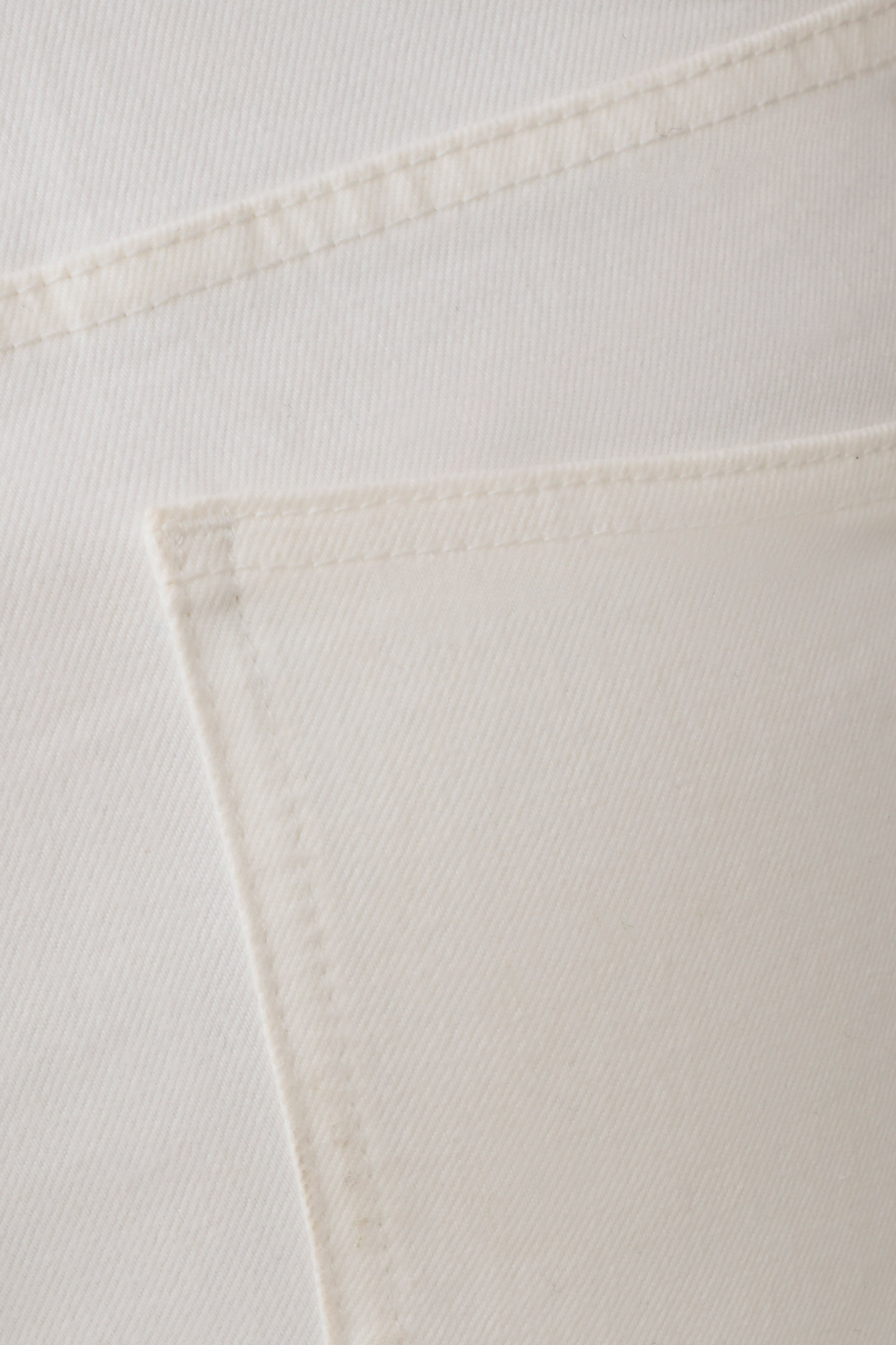 Mary Denim Capris - White